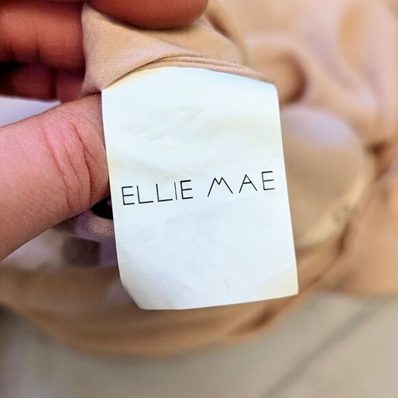 Ellie Mae satin button-down shirt light pink - Picture 5 of 12